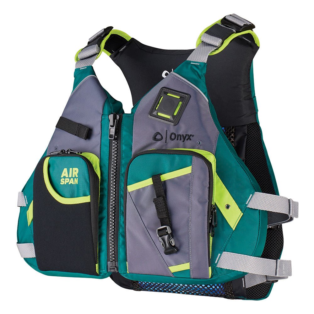 Onyx Airspan Angler Life Jacket - XL/2X - Green [123200-400-060-23] - Life Raft Professionals