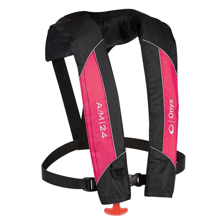 Onyx A/M-24 Automatic/Manual Inflatable PFD Life Jacket - Pink [132000-105-004-14] - Life Raft Professionals