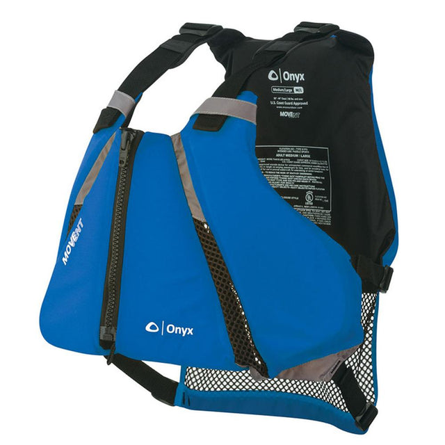 Onyx MoveVent Curve Paddle Sports Life Vest - XL/2X - Blue [122000-500-060-16] - Life Raft Professionals