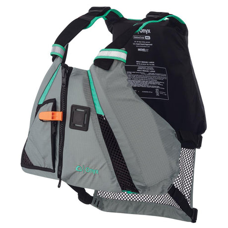 Onyx MoveVent Dynamic Paddle Sports Life Vest - M/L - Aqua [122200-505-040-15] - Life Raft Professionals