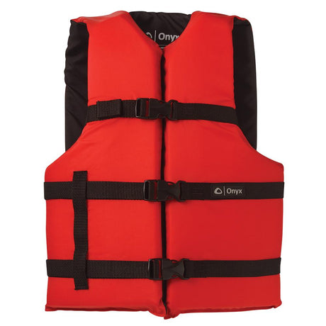 Onyx Nylon General Purpose Life Jacket - Adult Oversize - Red [103000-100-005-12] - Life Raft Professionals