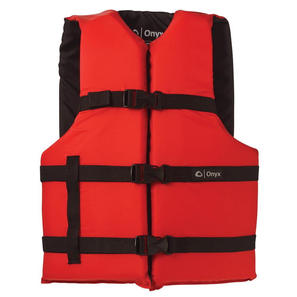 Onyx Nylon General Purpose Life Jacket - Adult Universal - Red – Life ...