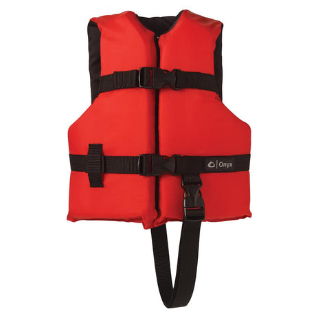 Onyx Nylon General Purpose Life Jacket - Child 30-50lbs - Red [103000-100-001-12] - Life Raft Professionals