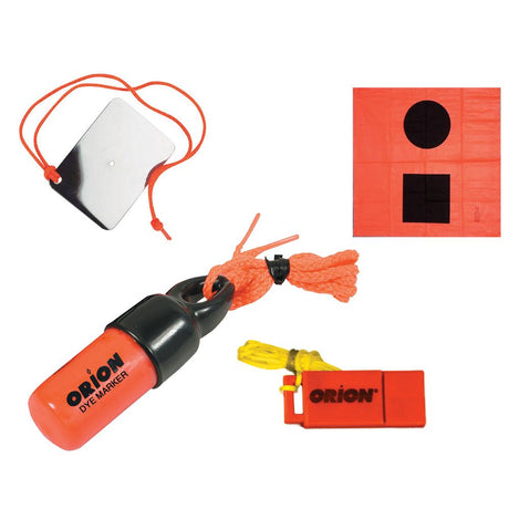 Orion Signaling Kit - Flag, Mirror, Dye Marker Whistle [619] - Life Raft Professionals