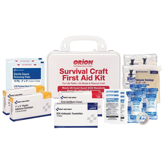 Orion Survival Craft First Aid Kit - Hard Plastic Case - Life Raft Professionals