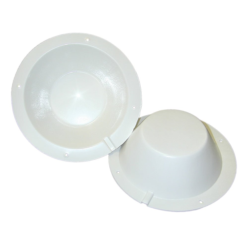 Poly-Planar 8-1/2" Speaker Back Cover - White - Life Raft Professionals