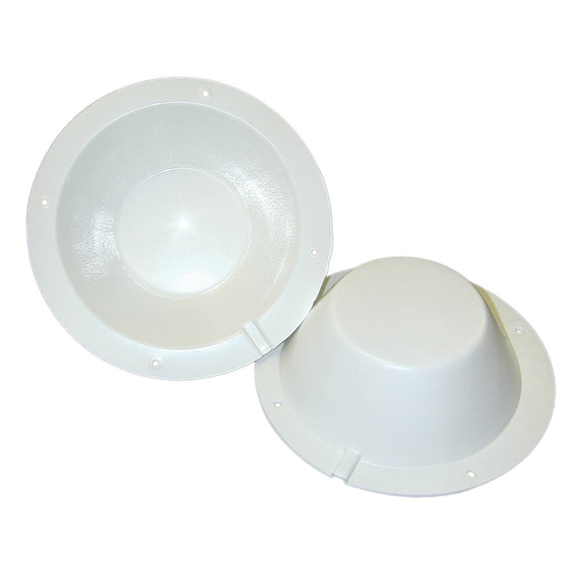 Poly-Planar 8-1/2" Speaker Back Cover - White - Life Raft Professionals