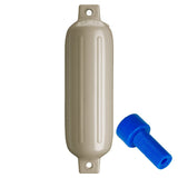 Polyform G-3 Twin Eye Fender 5.5" x 19" - Sand w/Adapter - Life Raft Professionals