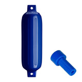 Polyform G-4 Twin Eye Fender 6.5" x 22" - Cobalt Blue w/Adapter - Life Raft Professionals