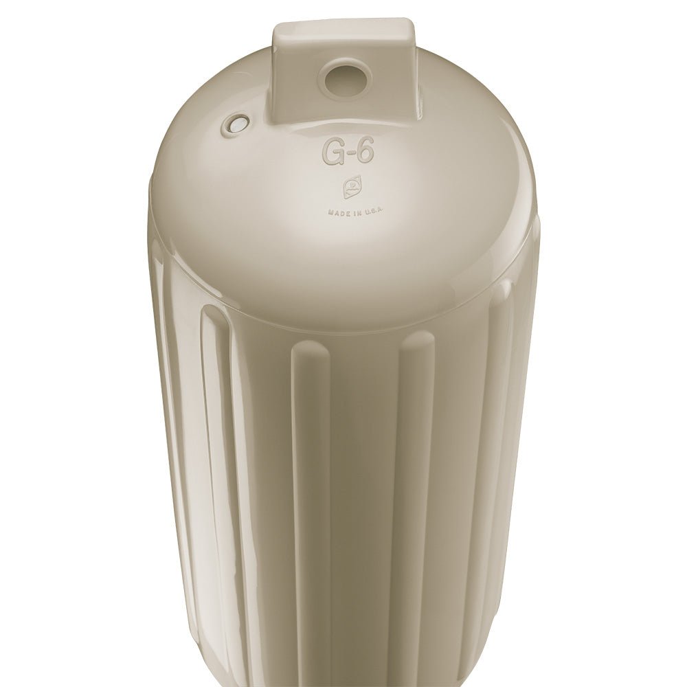 Polyform G-6 Twin Eye Fender 11" x 30" - Sand - Life Raft Professionals