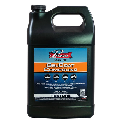 Presta Gel Coat Compound - 1 Gallon - Life Raft Professionals