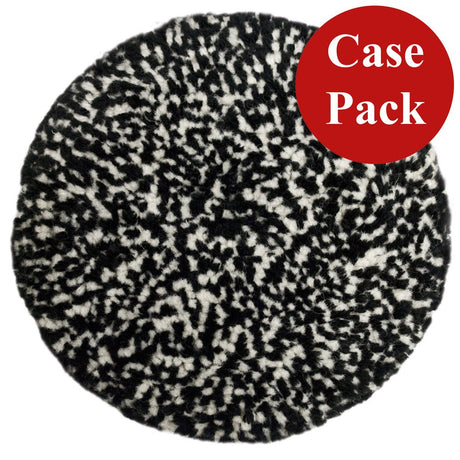 Presta Wool Compounding Pad - Black White Heavy Cut - *Case of 12* - Life Raft Professionals