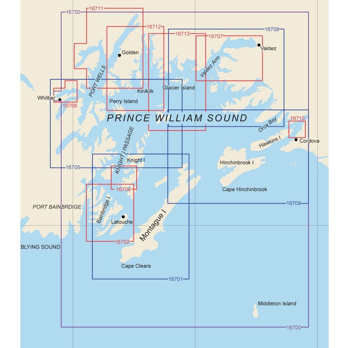 Prince William Sound BookletChart (East) - Life Raft Professionals