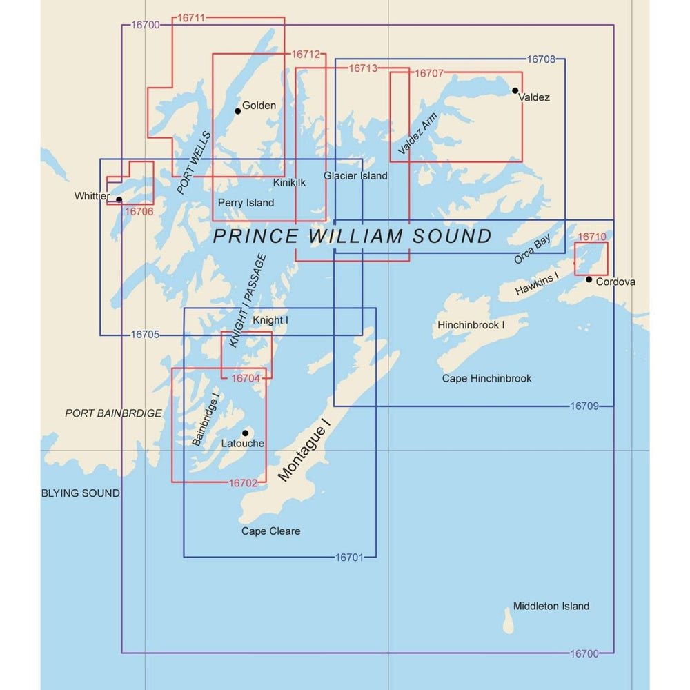 Prince William Sound BookletChart (West) - Life Raft Professionals