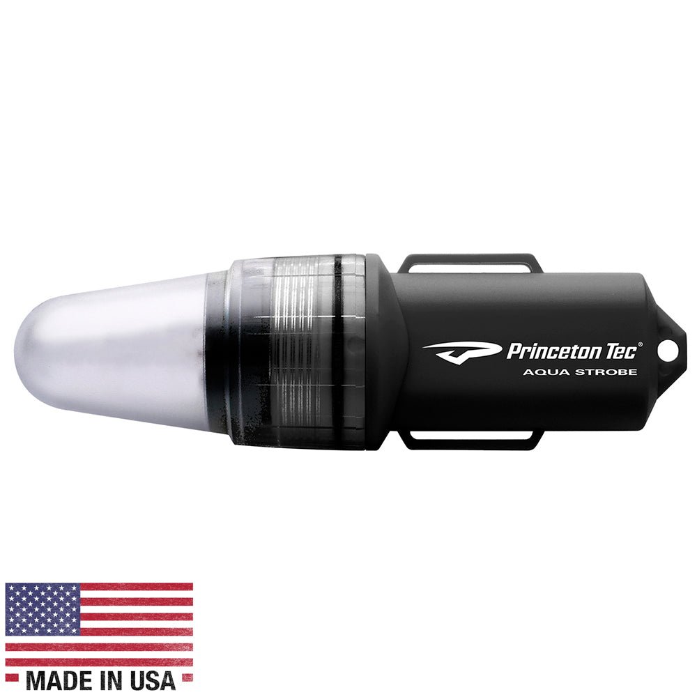 Princeton Tec Aqua Strobe LED - Black - Life Raft Professionals
