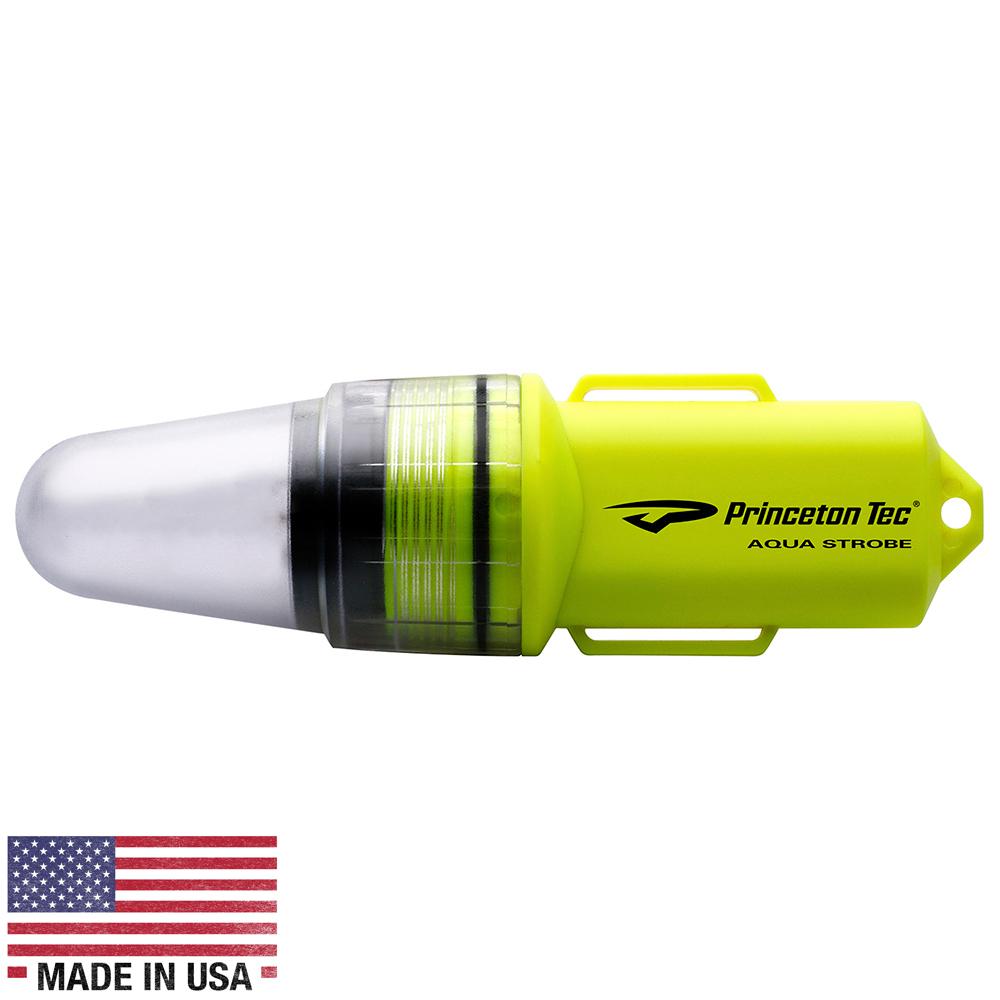 Princeton Tec Aqua Strobe LED - Neon Yellow [AS-LED-NY] - Life Raft Professionals