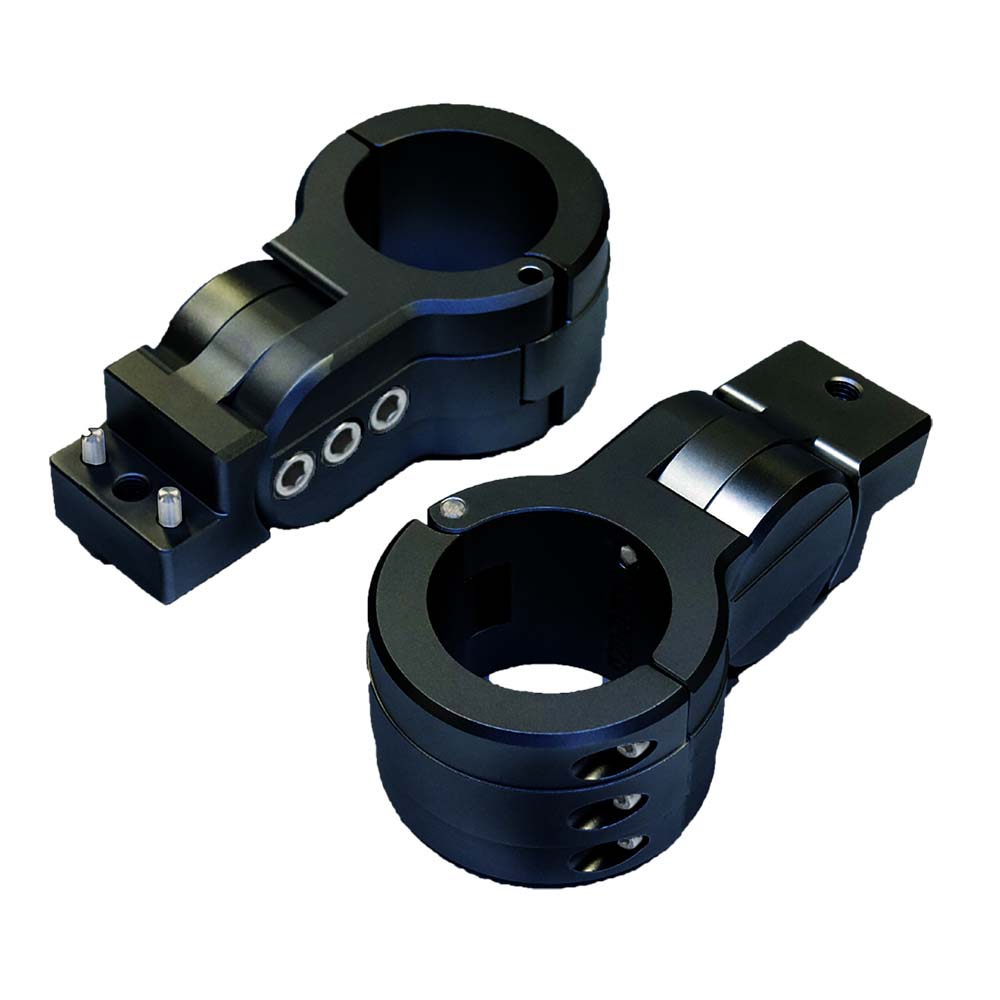 PTM Edge Board Rack Mounts - 2.38" Pipe Clamp -Black - Life Raft Professionals