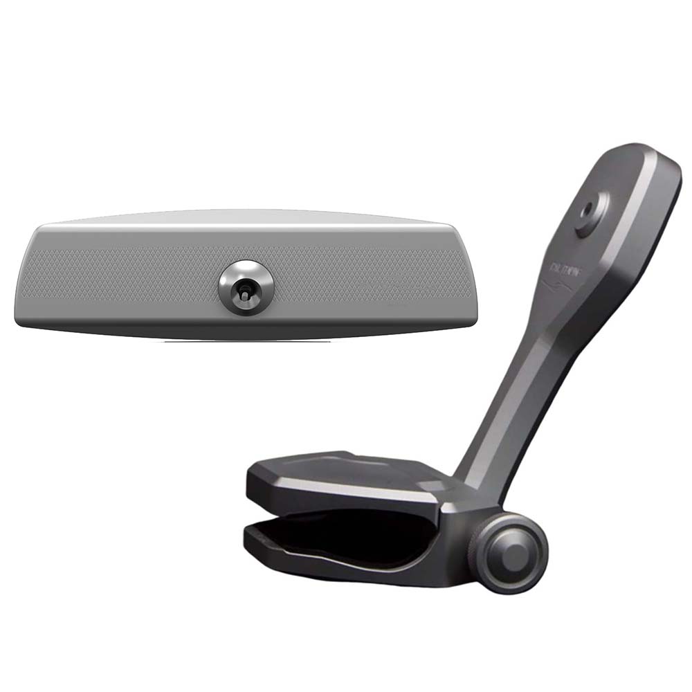 PTM Edge Mirror/Bracket Kit w/VR-140 Elite Mirror ZXR-320 (Titanium Grey) - Life Raft Professionals