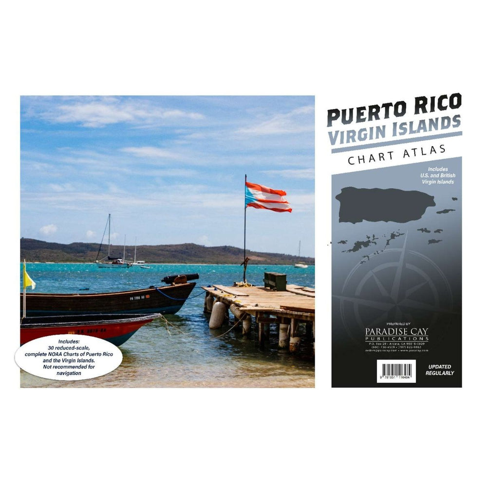 Puerto Rico/Virgin Islands Chart Atlas (12 x 18" Spiral-Bound) - Life Raft Professionals
