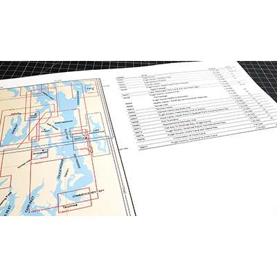 Puget Sound Chart Atlas (12x18 spiral bound) - Life Raft Professionals