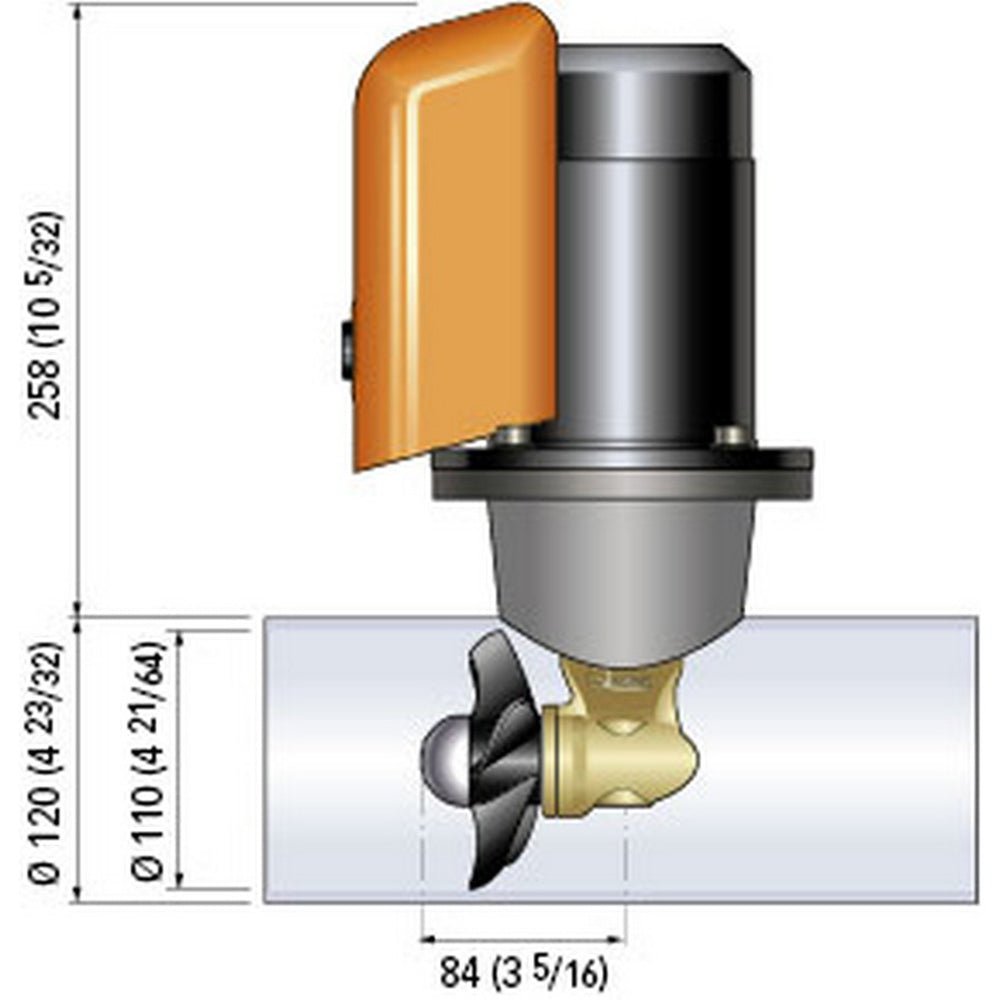Quick Bow Thruster BTQ 110-25 25KGF - 12V - D110 - 1.3kW - Life Raft Professionals