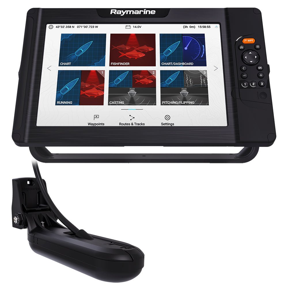 Raymarine Element 12 HV Combo w/HV-100 Transom Mount Transducer Lighthouse North America Chart [E70536-05-102] - Life Raft Professionals