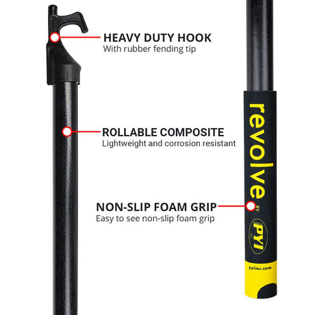 Revolve Rollable Boat Hook - 75" - Life Raft Professionals