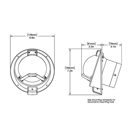 Ritchie BN-202 Navigator Compass - Bulkhead Mount - Black - Life Raft Professionals