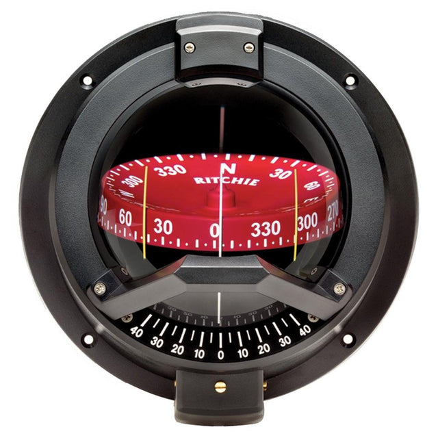 Ritchie BN-202 Navigator Compass - Bulkhead Mount - Black [BN-202] - Life Raft Professionals