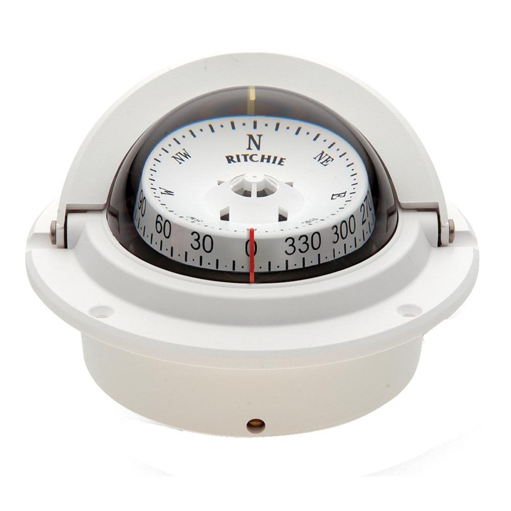 Ritchie F-83W Voyager Compass - Flush Mount - White [F-83W] - Life Raft Professionals