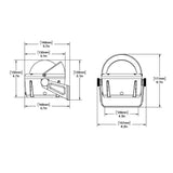 Ritchie HB-740 Helmsman Compass - Bracket Mount - Black - Life Raft Professionals