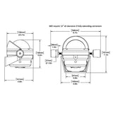 Ritchie HB-845 Helmsman Steel Boat Compass - Bracket Mount - Black - Life Raft Professionals