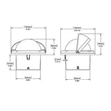 Ritchie HF-742W Helmsman Compass - Flush Mount - White - Life Raft Professionals