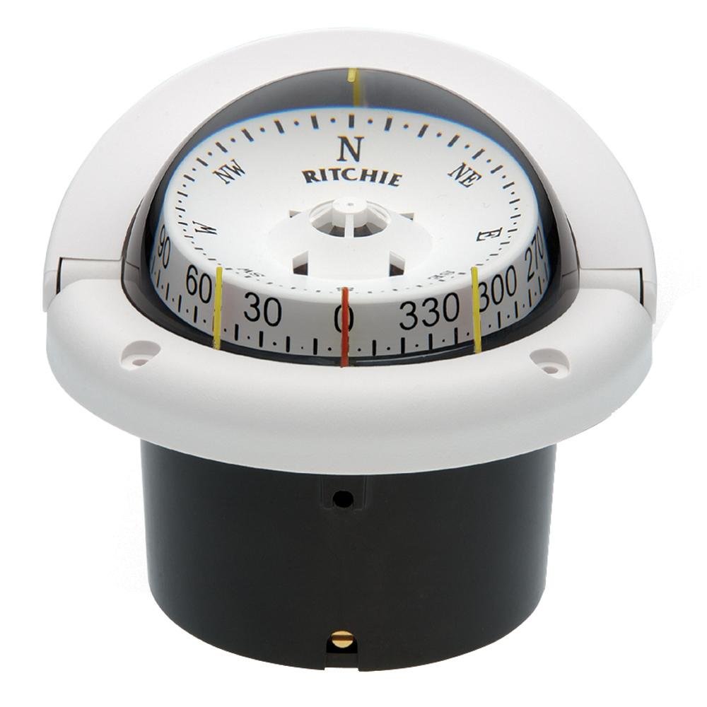 Ritchie HF-743W Helmsman Compass - Flush Mount - White [HF-743W] - Life Raft Professionals