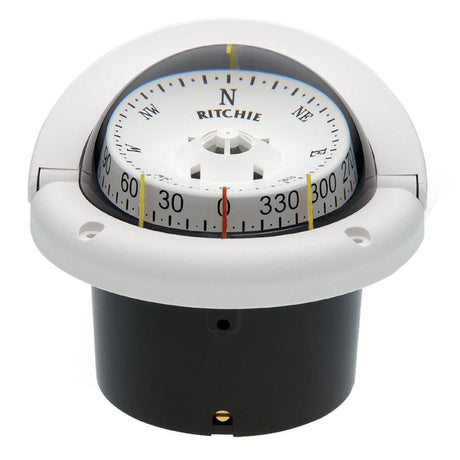 Ritchie HF-743W Helmsman Compass - Flush Mount - White [HF-743W] - Life Raft Professionals