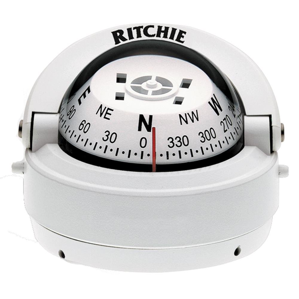 Ritchie S-53W Explorer Compass - Surface Mount - White [S-53W] - Life Raft Professionals