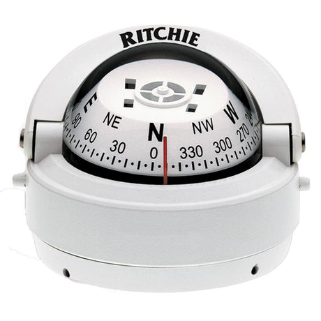 Ritchie S-53W Explorer Compass - Surface Mount - White [S-53W] - Life Raft Professionals