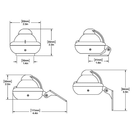 Ritchie X-10-M Sport - Bracket Mount - Gray - Life Raft Professionals