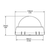 Ritchie XP-98W X-Port Tactician Compass - Surface Mount - White - Life Raft Professionals