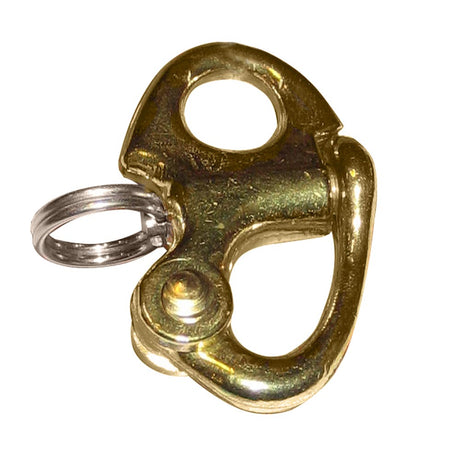 Ronstan Brass Snap Shackle - Fixed Bail - 41.5mm (1-5/8") Length - Life Raft Professionals