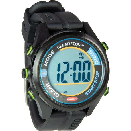 Ronstan ClearStart 40mm Sailing Watch- Black - Life Raft Professionals