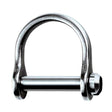 Ronstan Wide Dee Shackle - 1/8" Pin - 15/32"L x 11/32"W - Life Raft Professionals