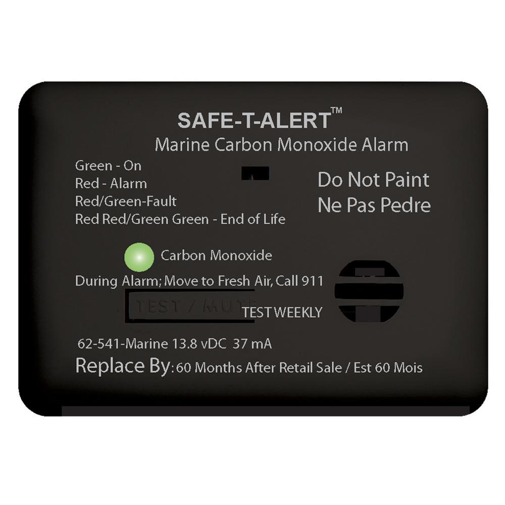 Safe-T-Alert 62 Series Carbon Monoxide Alarm - 12V - 62-541-Marine - Surface Mount - Black [62-541-MARINE-BL] - Life Raft Professionals
