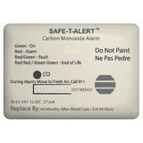 Safe-T-Alert 62 Series Carbon Monoxide Alarm - 12V - 62-541-Marine Surface Mount - White [62-541-MARINE] - Life Raft Professionals
