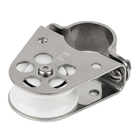 Schaefer Clamp-On Furling Line Stanchion Lead Block - 1" Ball Bearing - Life Raft Professionals