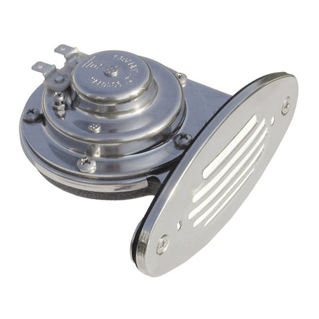 Schmitt Ongaro Mini SS Single Drop-In Horn w/SS Grill - 12v High Pitch - Life Raft Professionals