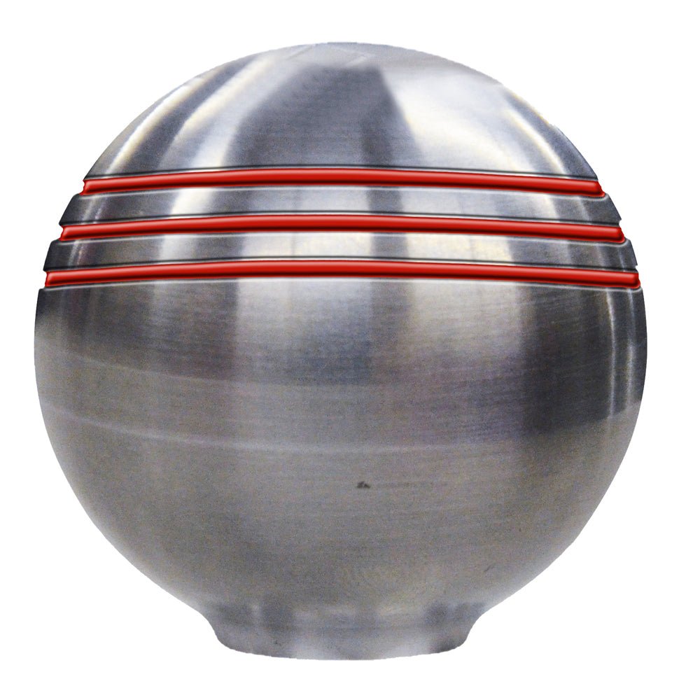 Schmitt Ongaro Throttle Knob - 1-u215e" - Red Grooves - Life Raft Professionals