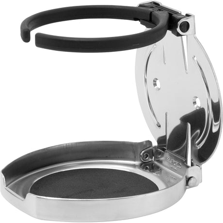 Sea-Dog Adjustable Folding Drink Holder - 304 Stainless Steel - Life Raft Professionals