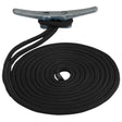 Sea-Dog Double Braided Nylon Dock Line - 5/8" x 20 - Black - Life Raft Professionals