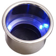 Sea-Dog LED Flush Mount Combo Drink Holder w/Drain Fitting - Blue LED - Life Raft Professionals